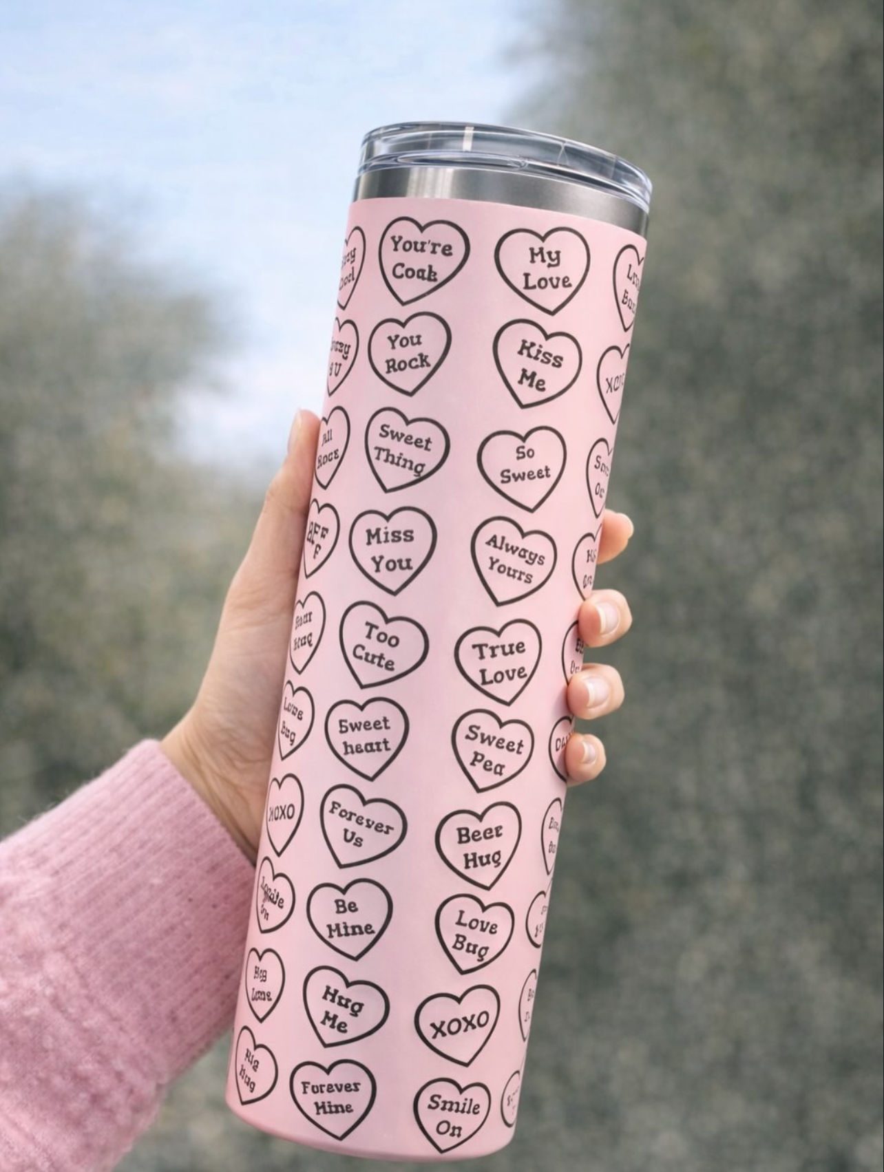 Conversation Hearts Tumbler